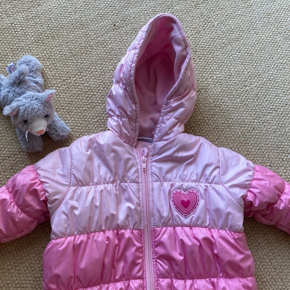 BabiesRUs   Baby Pink Snow Suit 3 to 6 Months - Picture 2 of 6